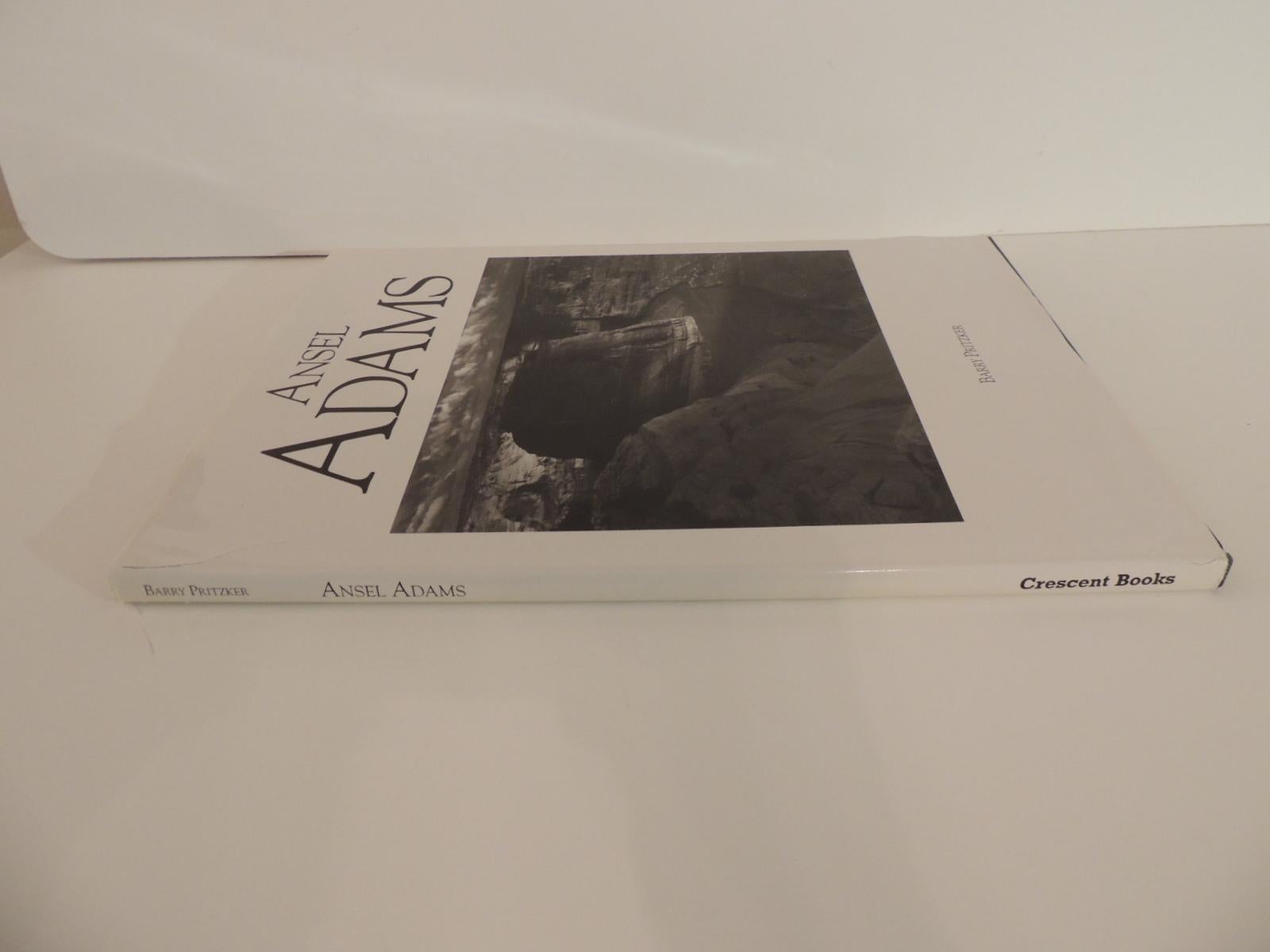 Vintage decorative hardcover book Ansel Adams by Barry Pritzker
192 pages in black and white
Brompton Books, 1991
Greenwich CT
Size: 14.5 10.5 x 0.25.
  