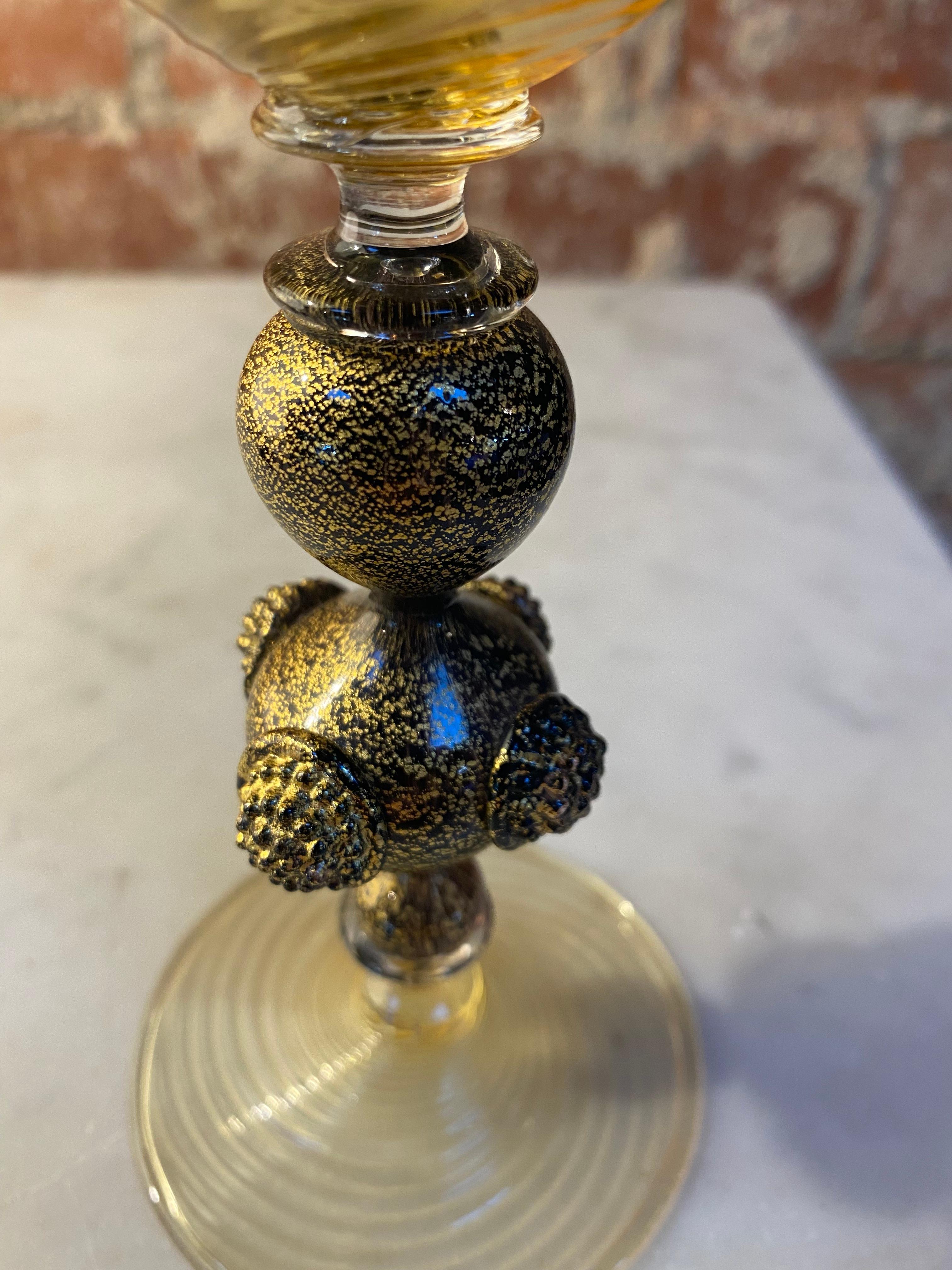 Dekorative italienische handgefertigte Vintage-Chalice, 1970er Jahre (Moderne der Mitte des Jahrhunderts) im Angebot