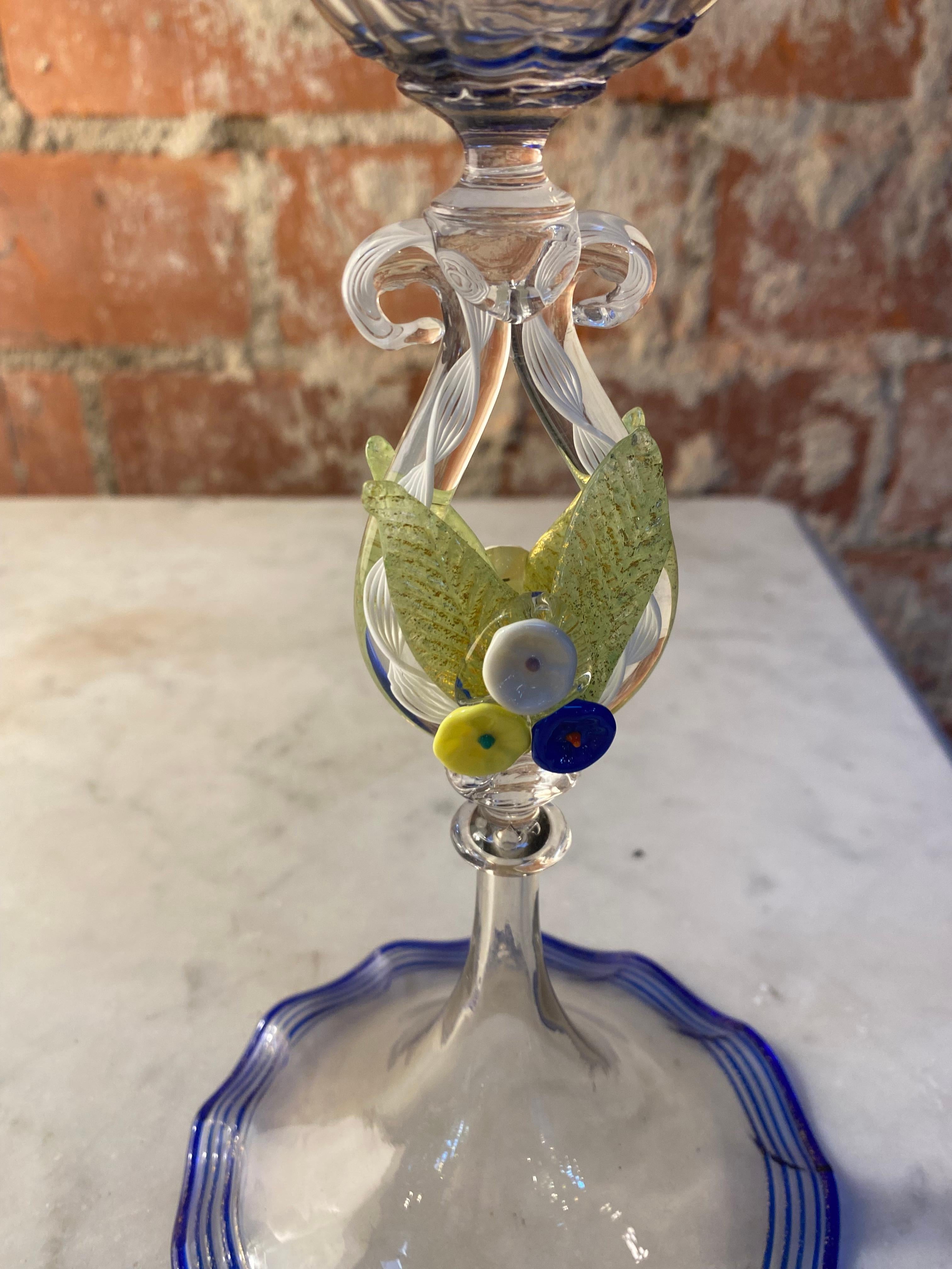 Cáliz decorativo italiano artesanal vintage, años 70 en Bueno estado para la venta en Los Angeles, CA