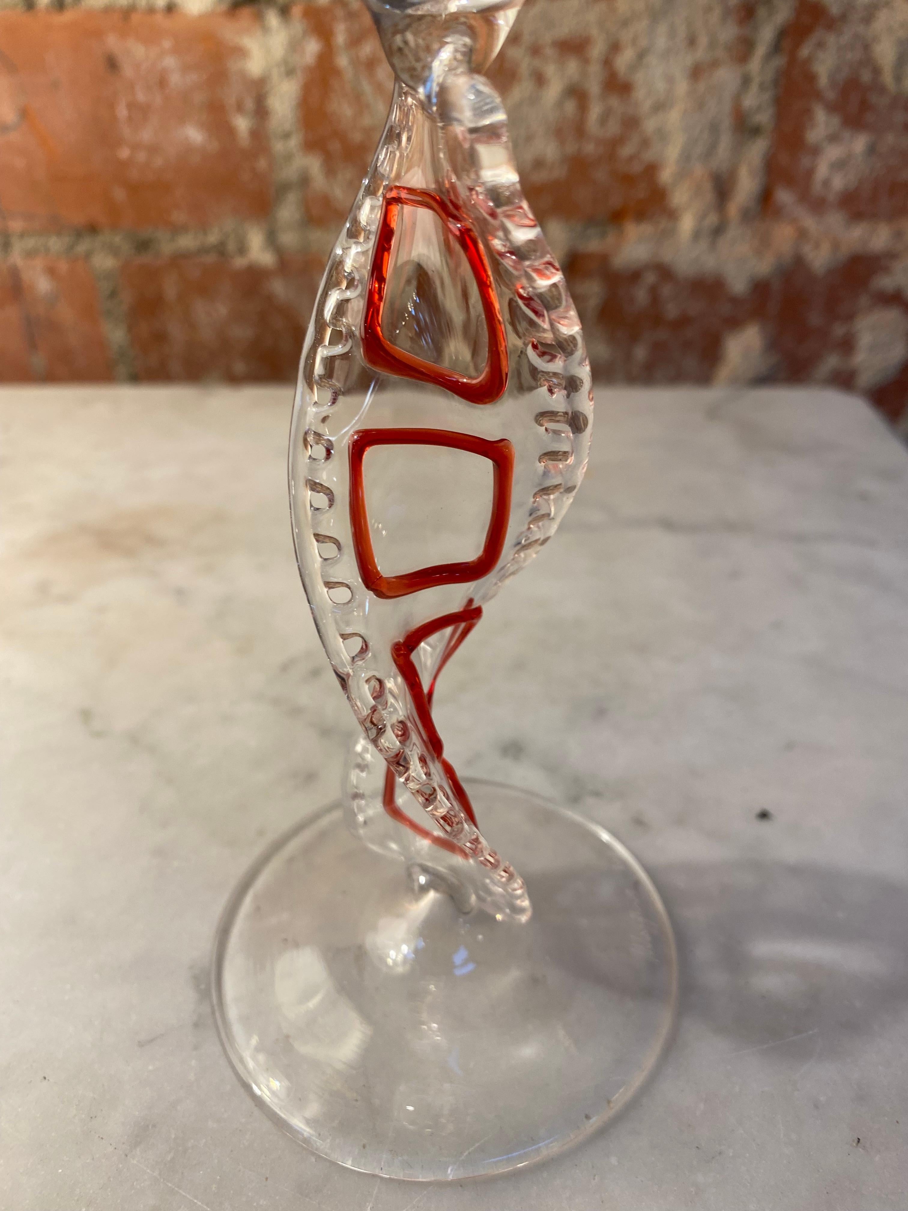 Vintage Decorative Italian Handcrafted Murano Glass, 1970s In Good Condition For Sale In Los Angeles, CA