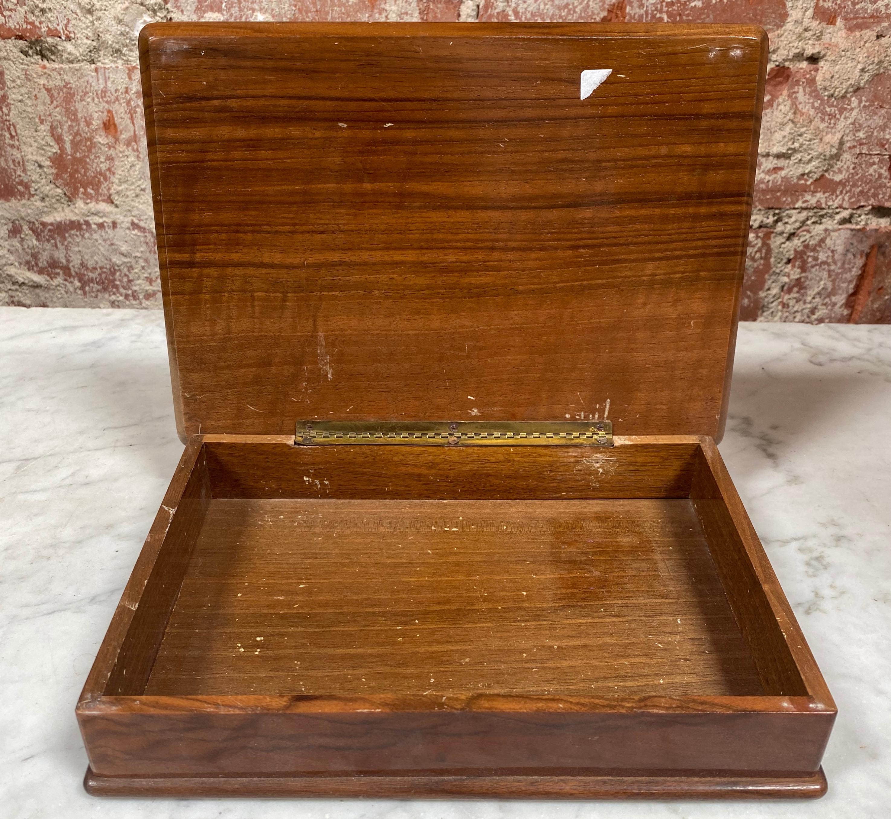 Mid-Century Modern Vintage Decorative Italian Wood Box, 1970s
