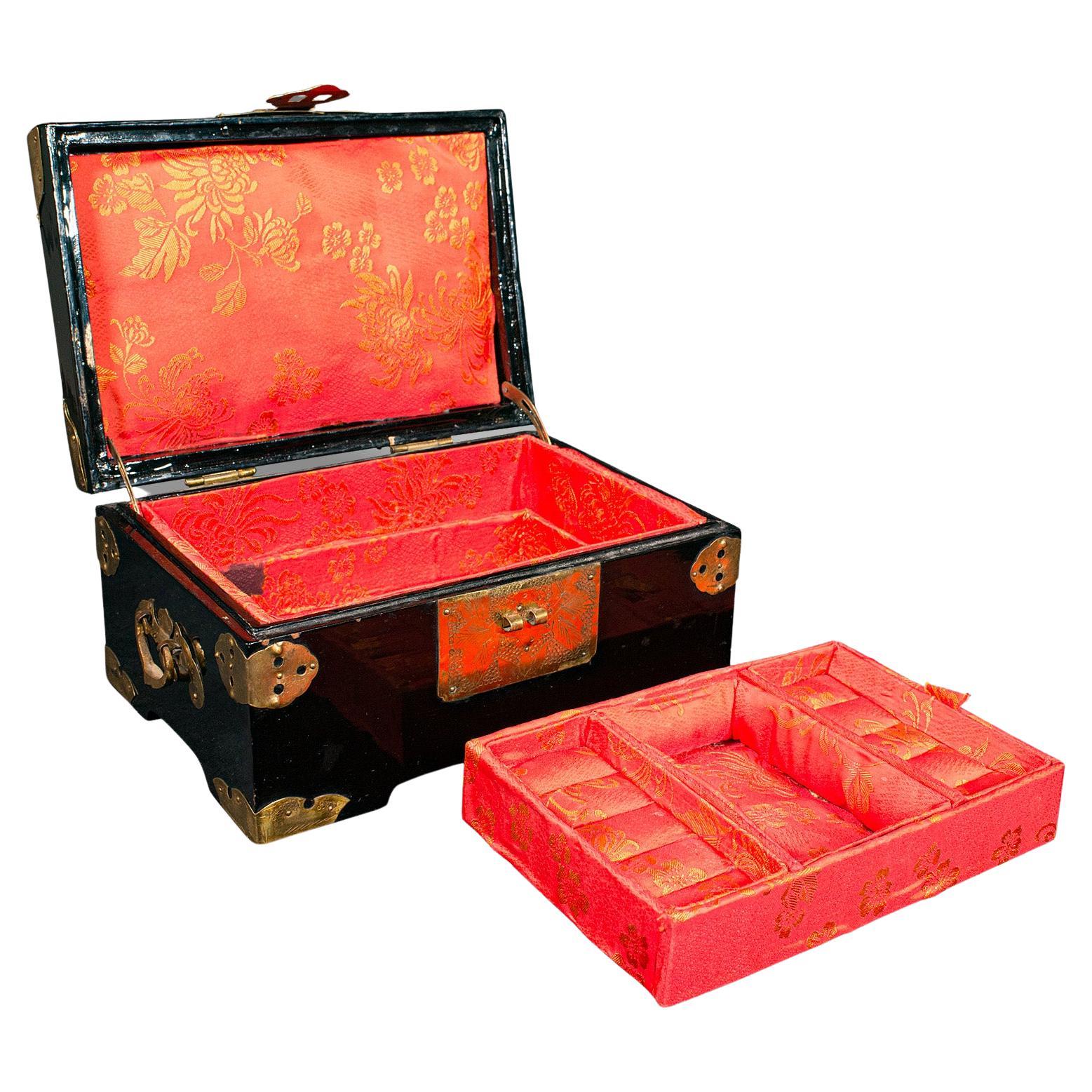 Boîte à bijoux décorative japonaise, laque, boîte, Art déco, vers 1930