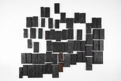 Vintage decorative large collection letterpress wood block letters,  ca. 1900