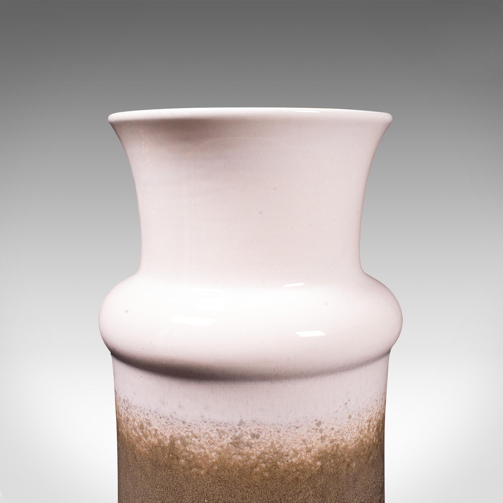 Vintage Decorative Lava Vase, German, Ceramic, Flower Stand, Mid Century, 1960 For Sale 5