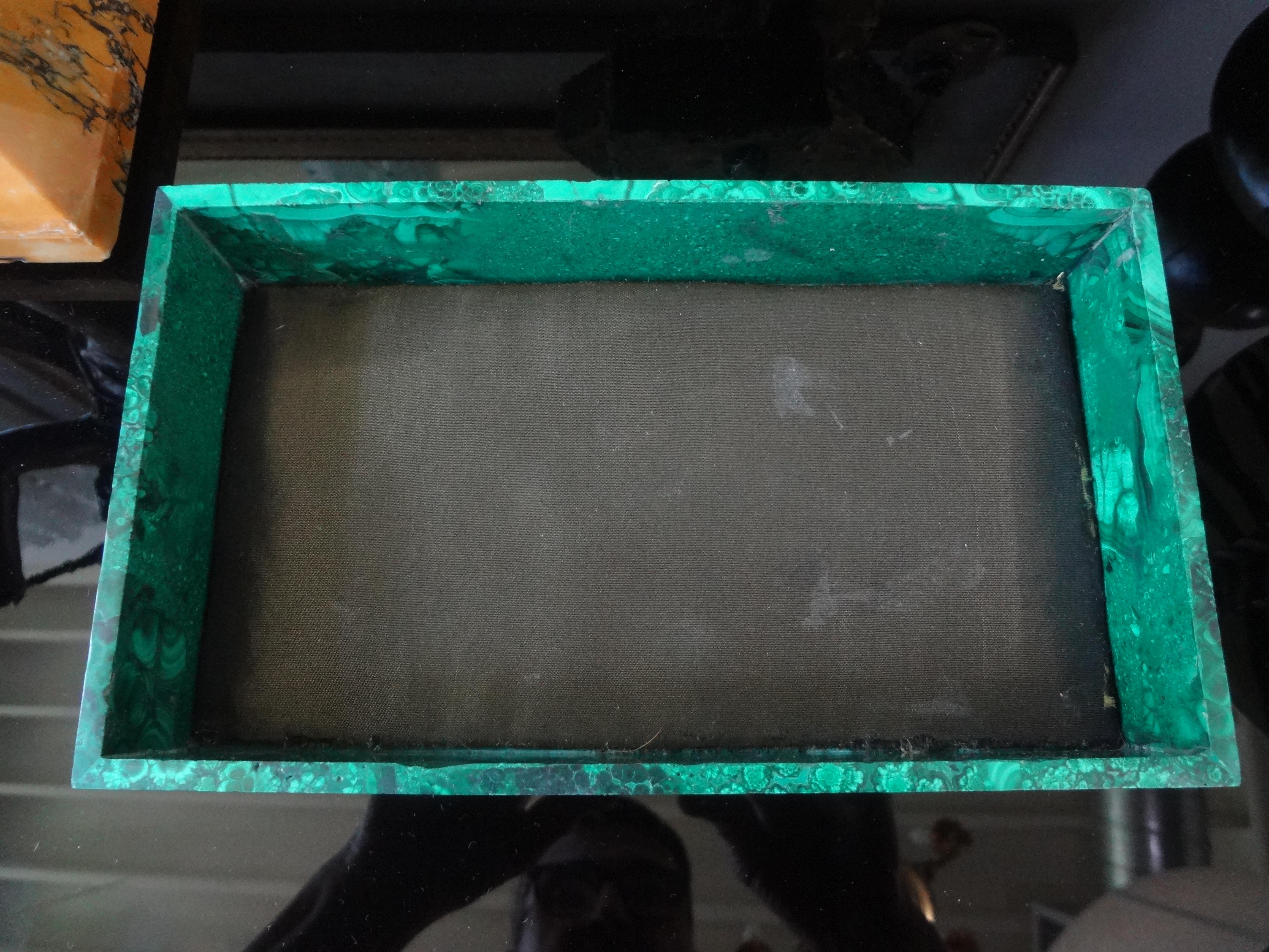 Unknown Vintage Decorative Malachite Box For Sale