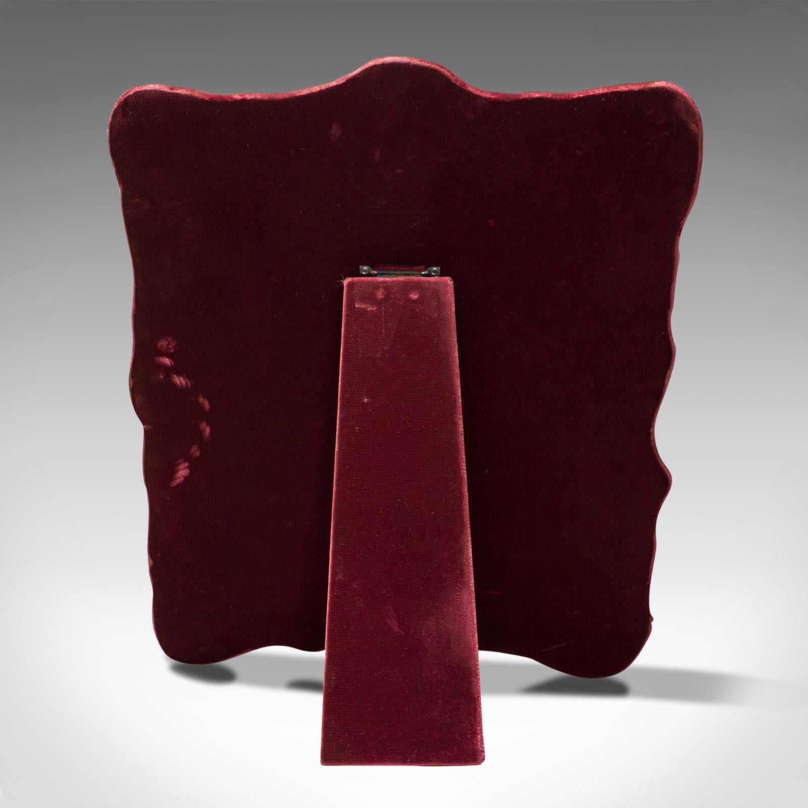 XX secolo Specchio decorativo d'epoca, inglese, argento, 20° secolo, circa 1950 in vendita