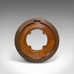Vintage Decorative Mould, English, Two-Piece, Circular, Factory, Pattern, Wall