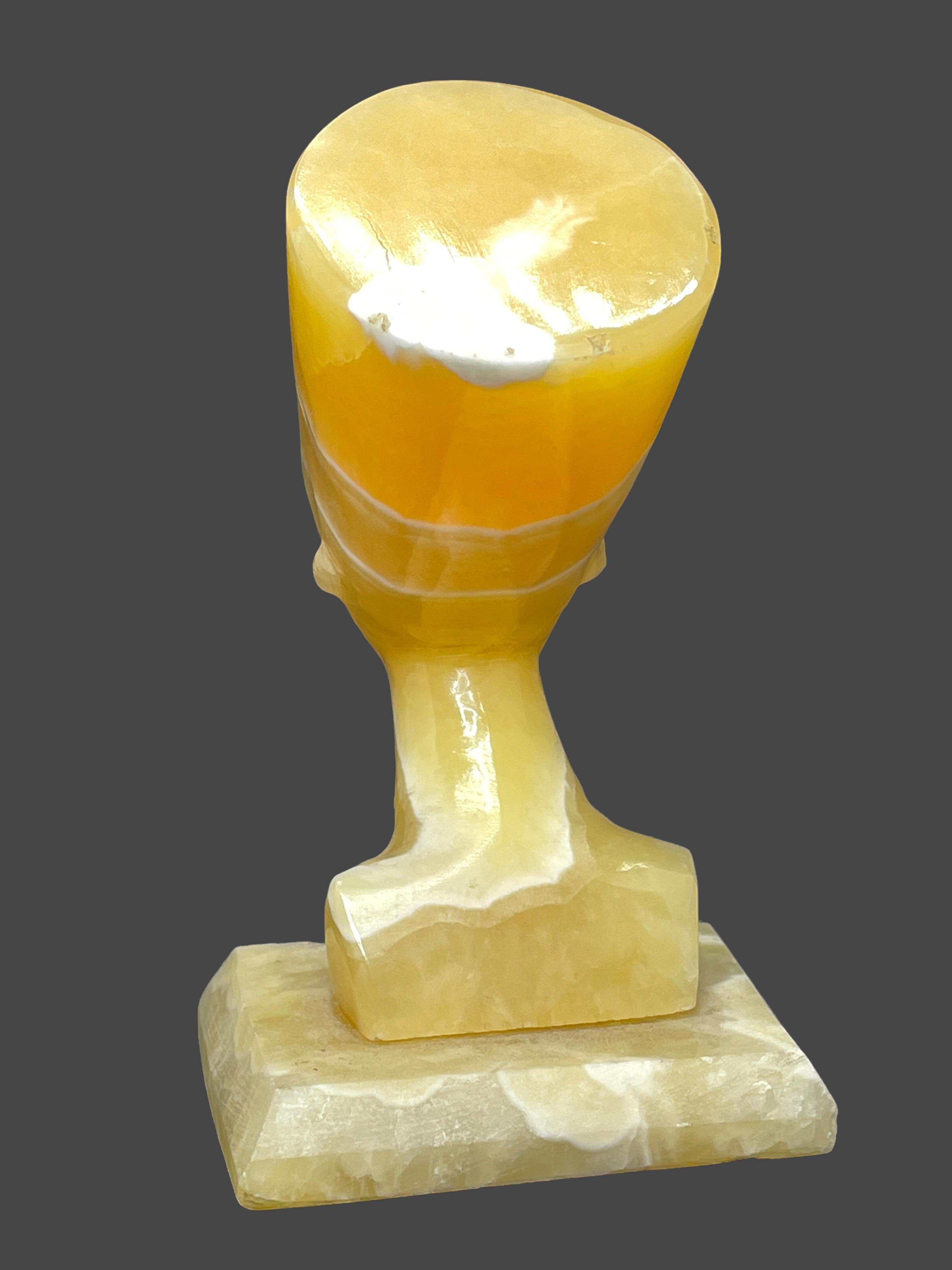 Late 20th Century Vintage Decorative Nefertiti Egyptian Queen Marble Bust Statue, German, 1970s