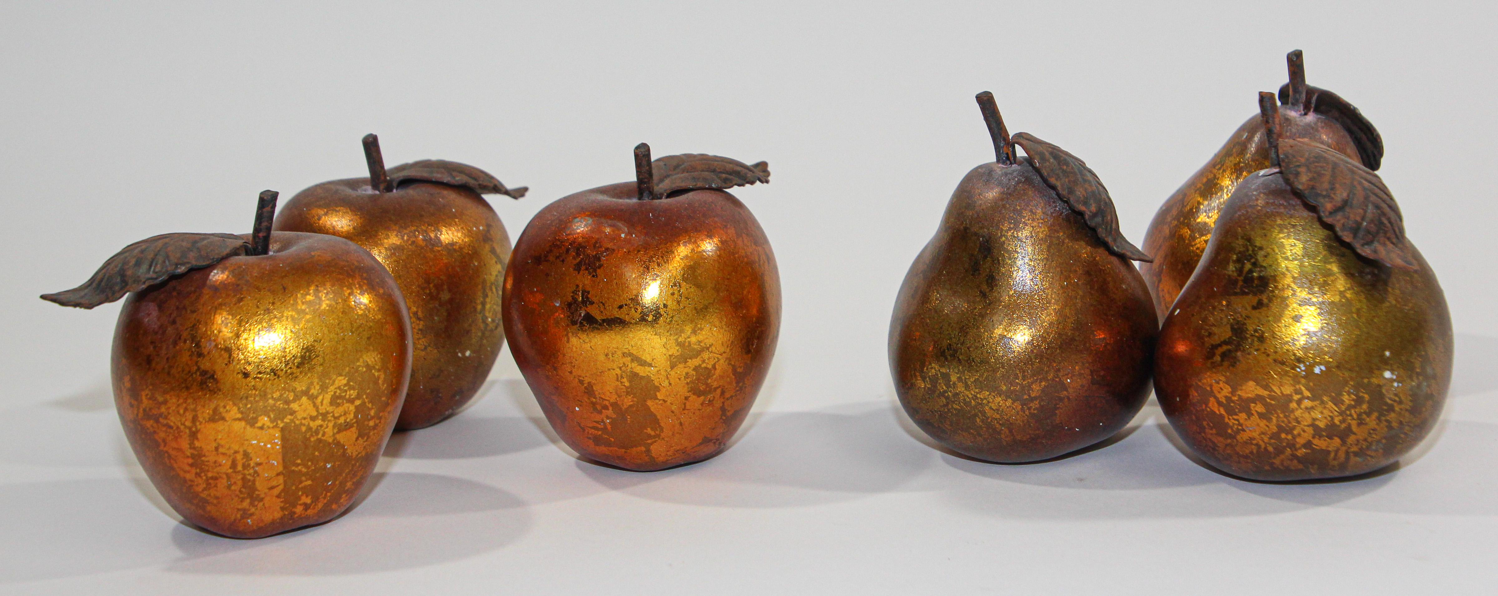decorative apples and pears