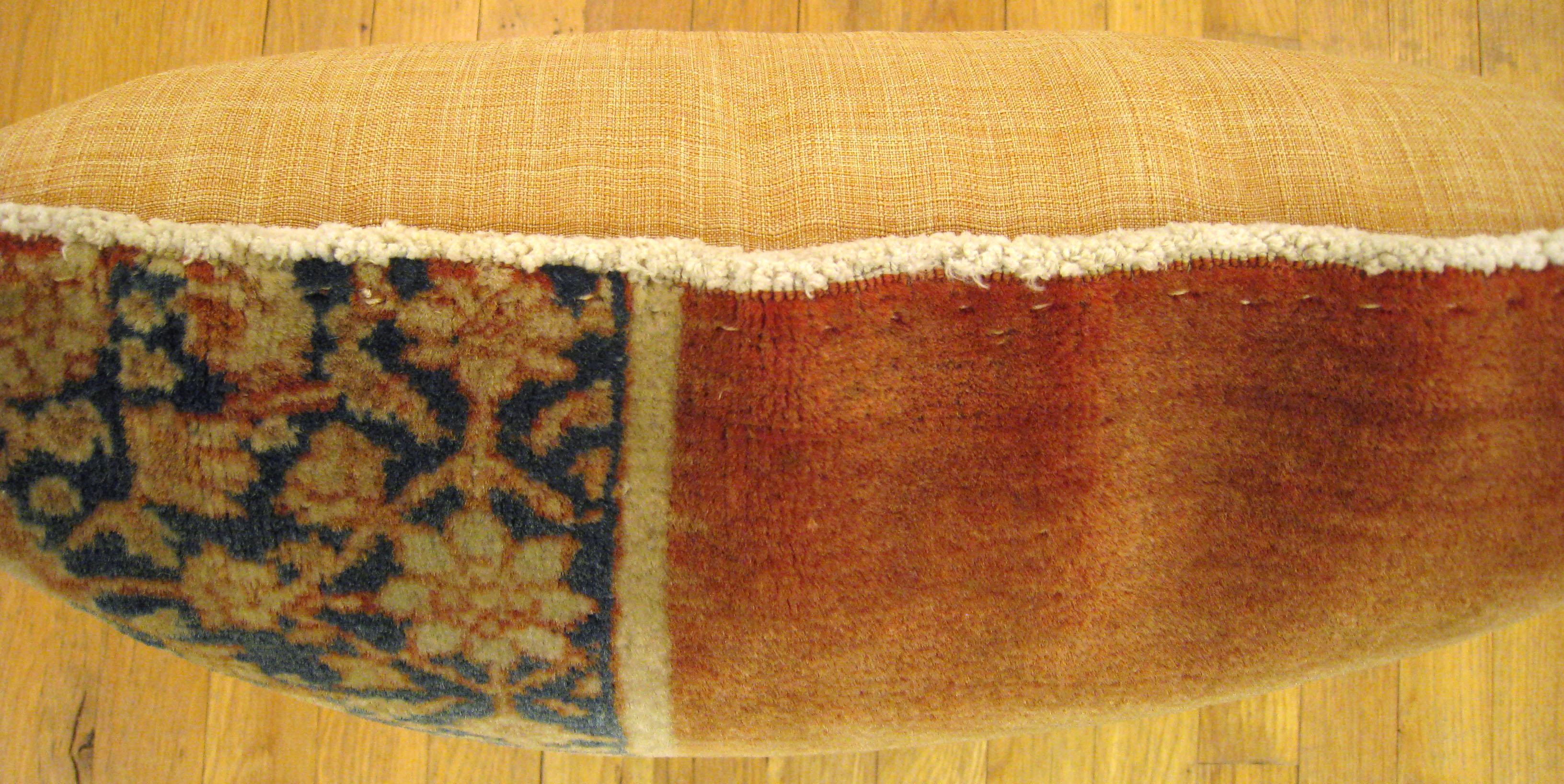 20th Century Vintage Decorative Persian Tabriz Oriental Carpet Pillow