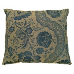 Vintage Decorative Pillow with Directional Floral Pattern