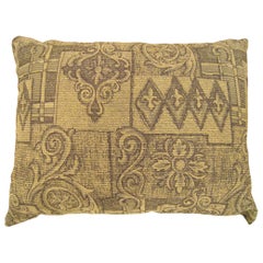 Vintage Decorative Pillow with Floro-Geometric Design on Both Sides