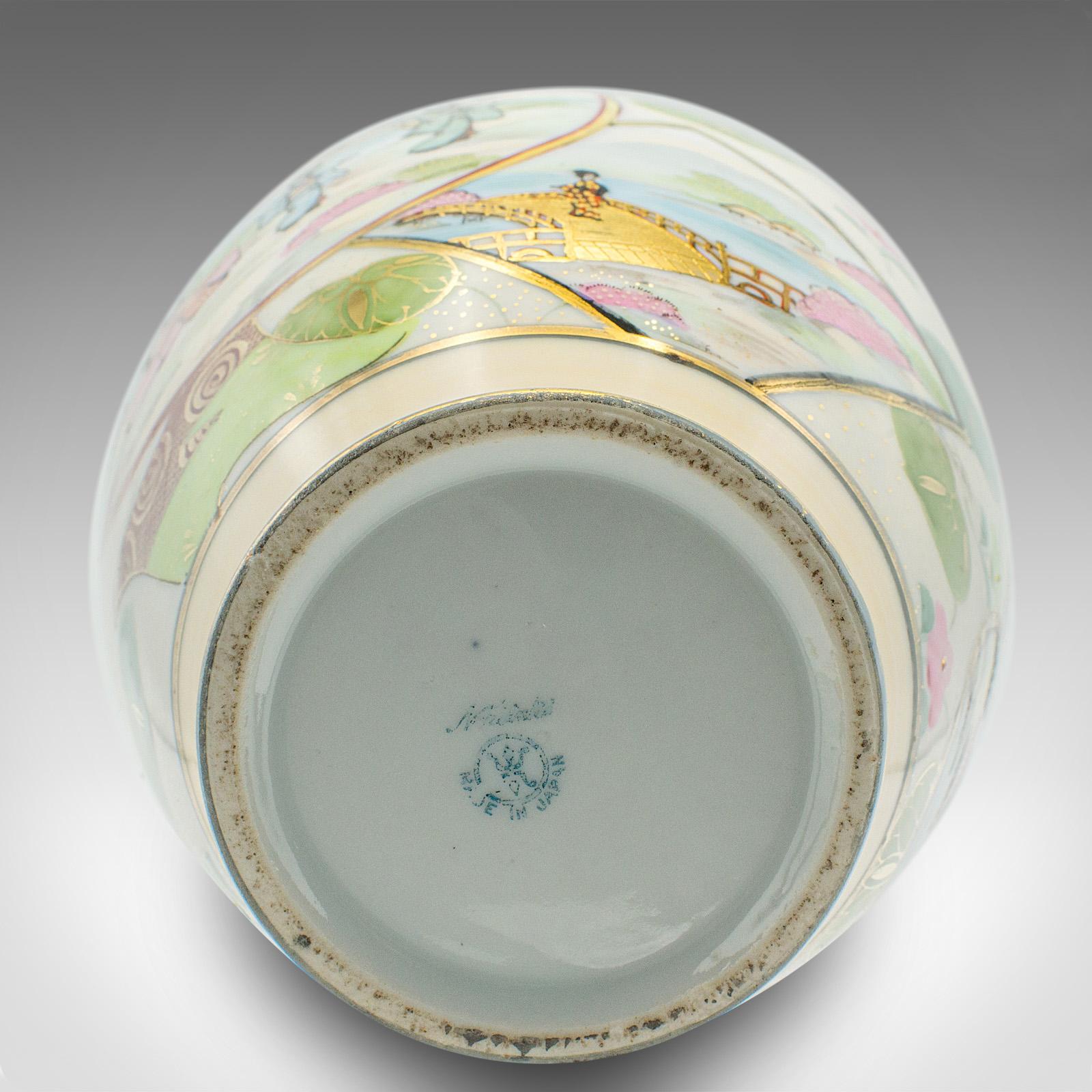 Vintage Decorative Posy Vase, Japanese, Ceramic, Flower Urn, Noritake, Art Deco For Sale 6