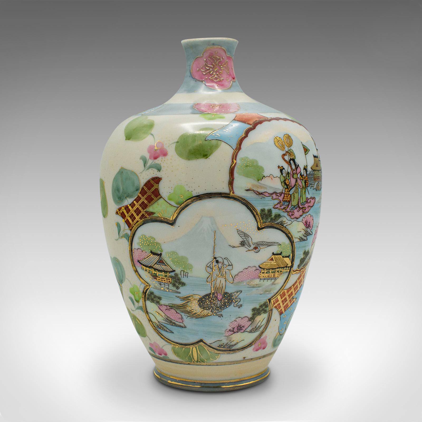 Vintage Decorative Posy Vase, Japanese, Ceramic, Flower Urn, Noritake, Art Deco In Good Condition For Sale In Hele, Devon, GB