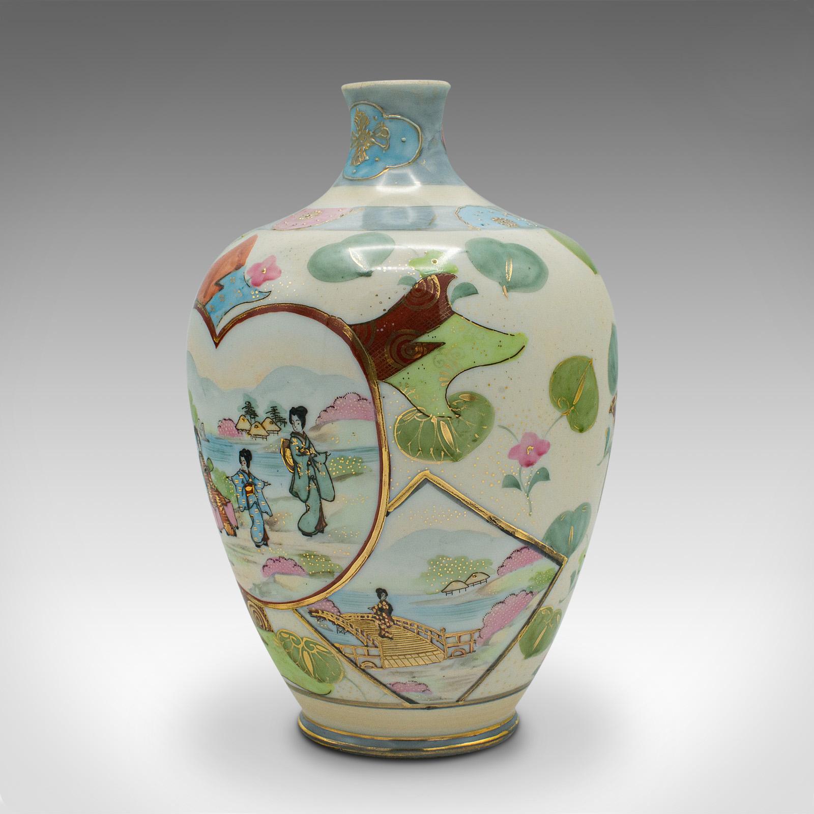 Vintage Decorative Posy Vase, Japanese, Ceramic, Flower Urn, Noritake, Art Deco For Sale 1