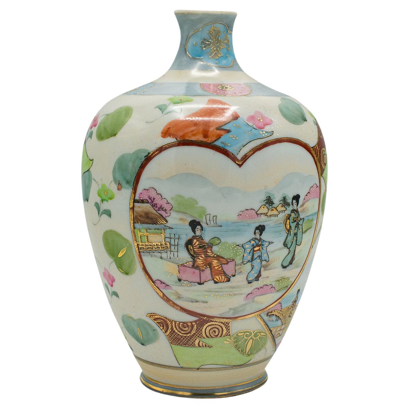 Vintage Decorative Posy Vase, Japanese, Ceramic, Flower Urn, Noritake, Art Deco For Sale