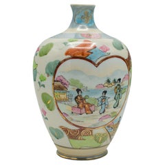Vaso decorativo d'epoca, giapponese, ceramica, urna di fiori, Noritake, Art Deco