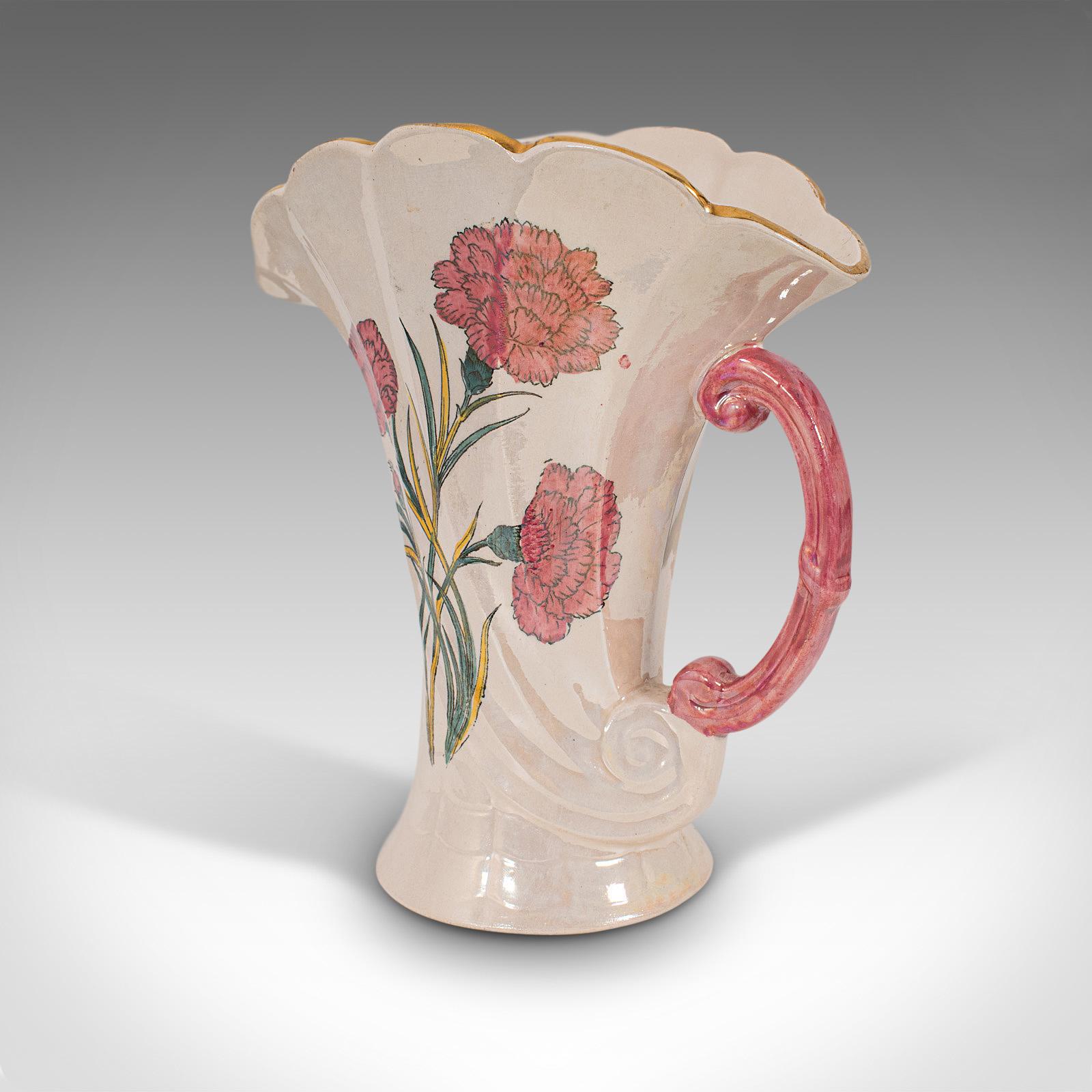 Dekorativer Ausgießenkrug, englisch, Keramik, Gefäß, Mitte des 20. Jahrhunderts, um 1950 im Angebot 5