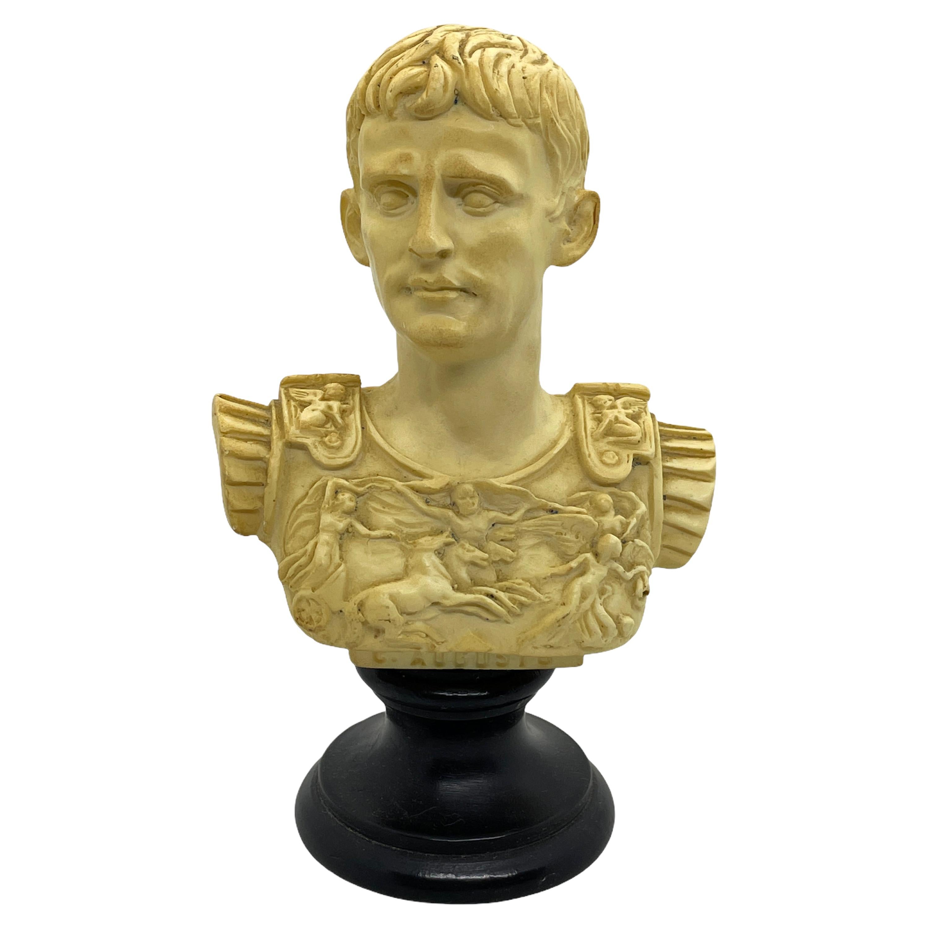 Vintage Decorative Roman or Greek Bust Statue, 1960s
