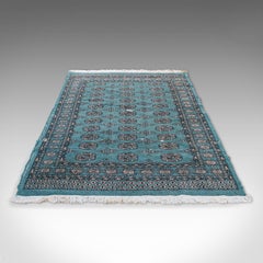 Vintage Decorative Rug, Middle Eastern, Woollen, Bokhara, Carpet, circa 1950