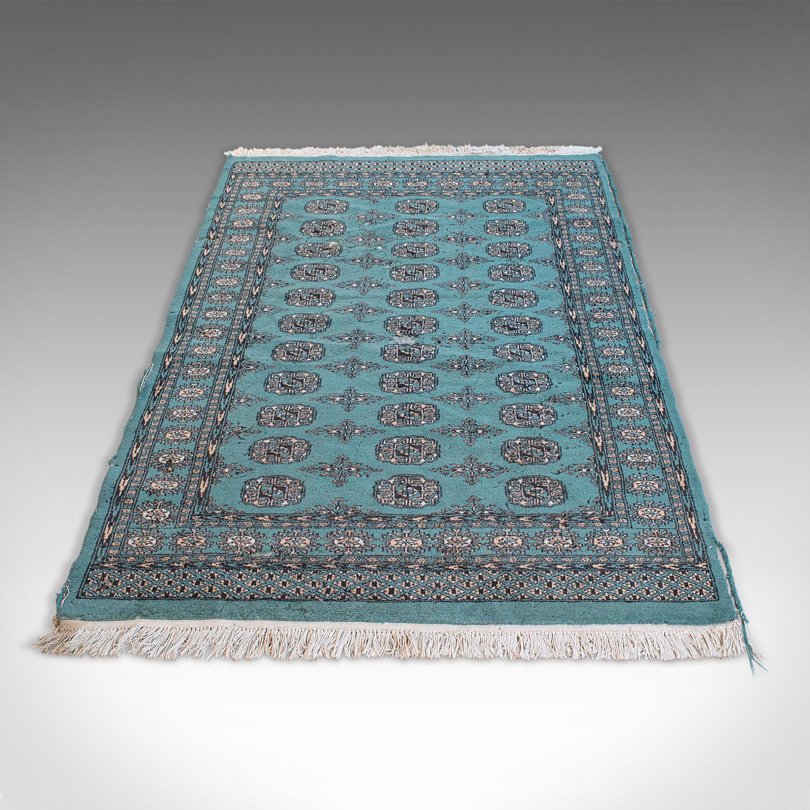 Vintage Decorative Rug, Middle Eastern, Woollen, Bokhara, Carpet, circa 1950 For Sale 1
