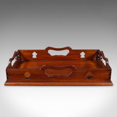 Vintage Decorative Serving Tray, English, Cocktail Platter, Georgian Revival