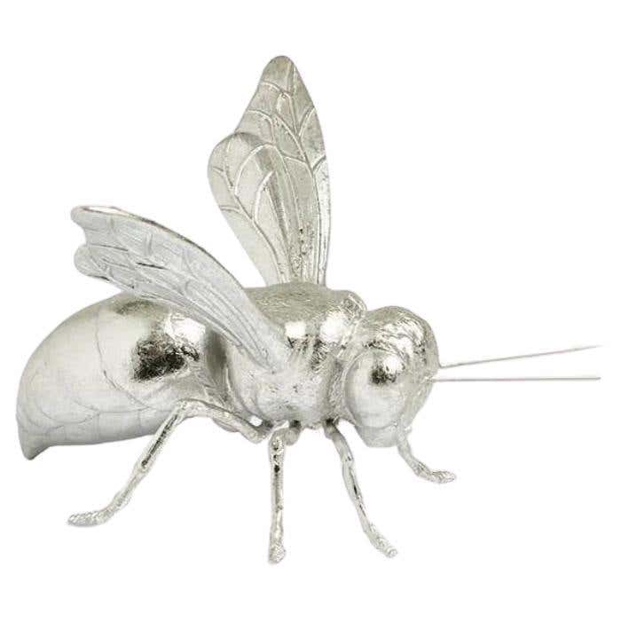 Silver Bee Rattle Vintage Decorative Silver Bee Ornament Bumble Bee Sculpture LUXURY ...