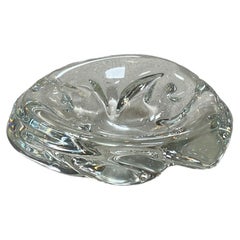 Retro Decorative Small Glass Shell Bowl 1960s