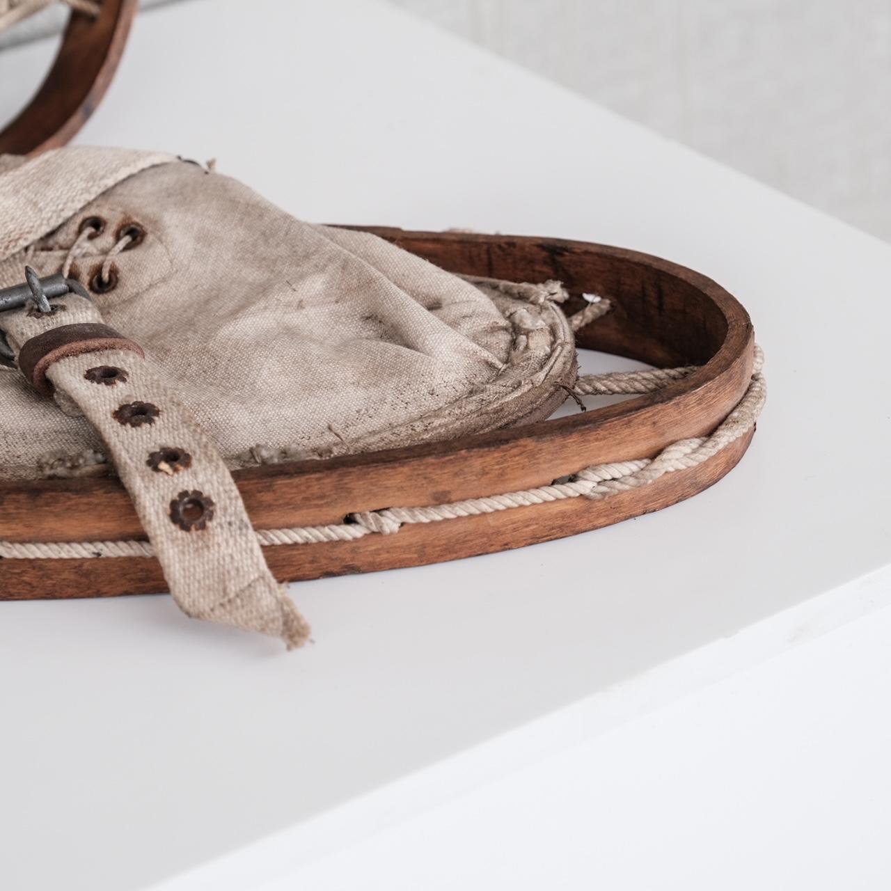 20th Century Vintage Decorative Snow Shoes Chalet Prop For Sale