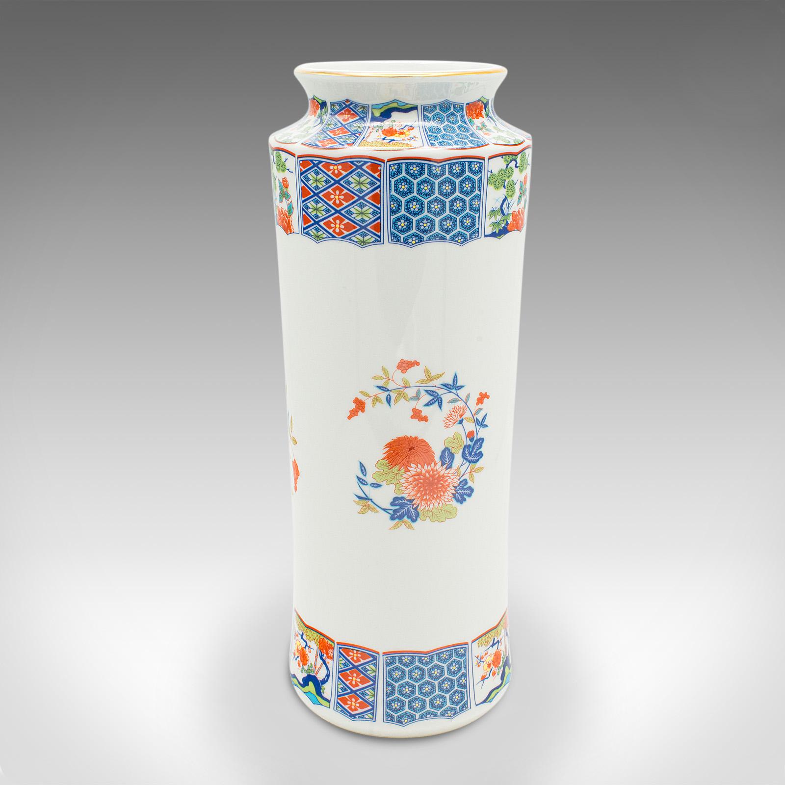 Vintage Decorative Stem Vase, Chinese, Ceramic, Flower Sleeve, Art Deco Revival In Good Condition For Sale In Hele, Devon, GB