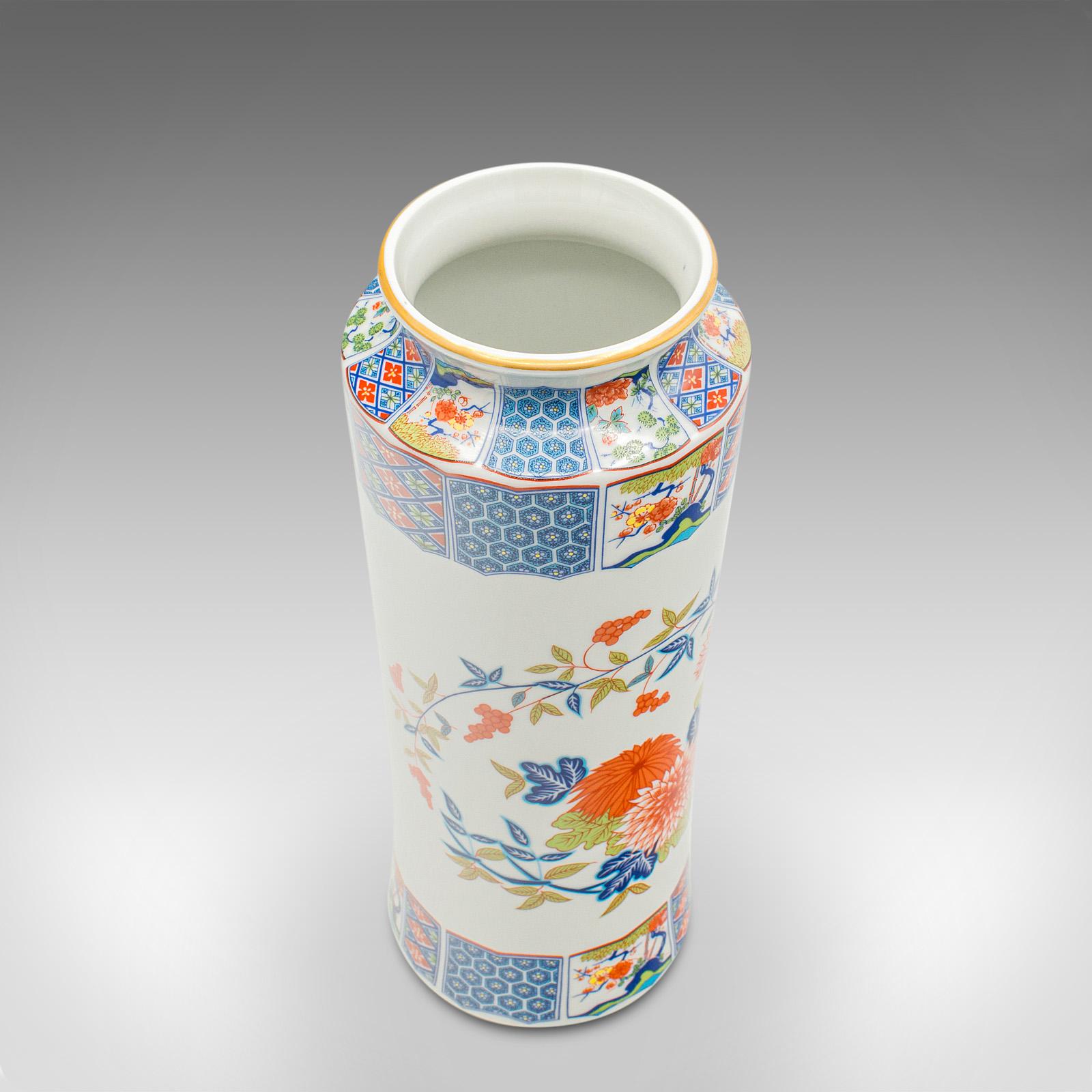 Vintage Decorative Stem Vase, Chinese, Ceramic, Flower Sleeve, Art Deco Revival For Sale 1