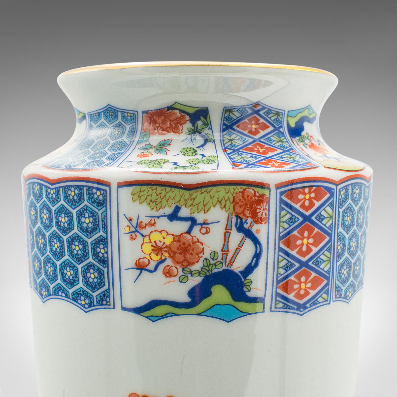 Dekorative Vintage-Steinvase, chinesisch, Keramik, Blumenärmel, Art déco-Revival im Angebot 1