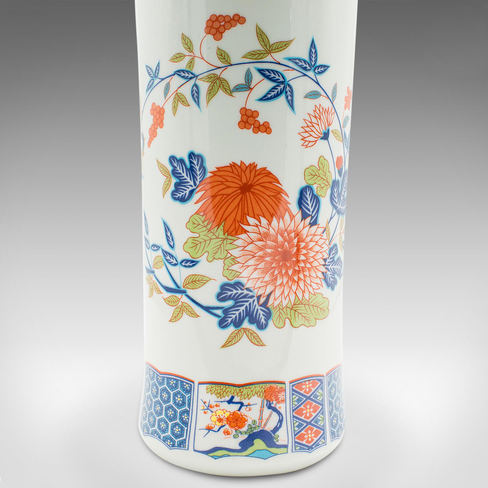 Dekorative Vintage-Steinvase, chinesisch, Keramik, Blumenärmel, Art déco-Revival im Angebot 2