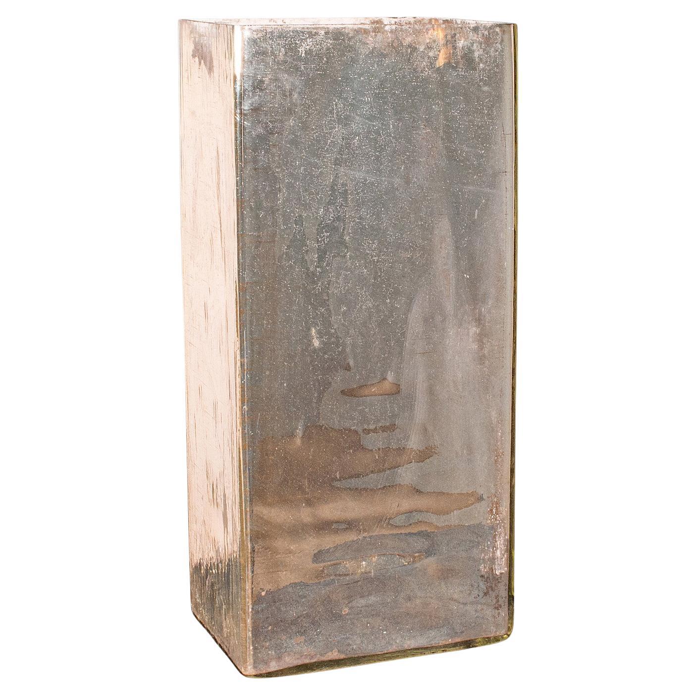 Portabastoni decorativo d
epoca, inglese, vetro, A. Hall, ombrello, C.C.