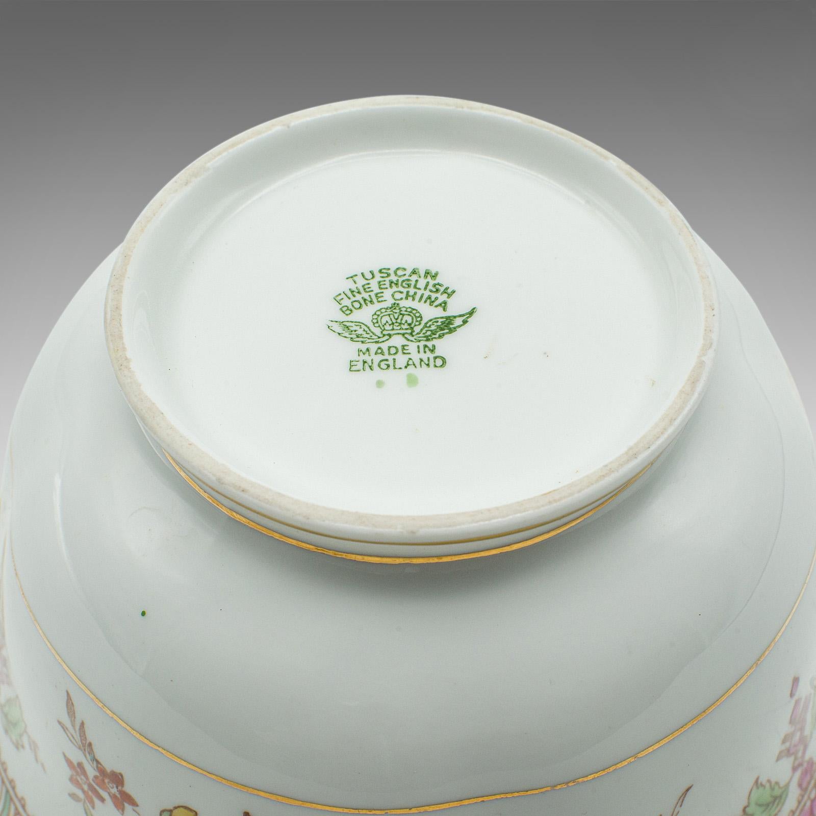 Azucarero Decorativo Vintage, Inglés, Cerámica, Plato Confitero, Mediados de Siglo en venta 3