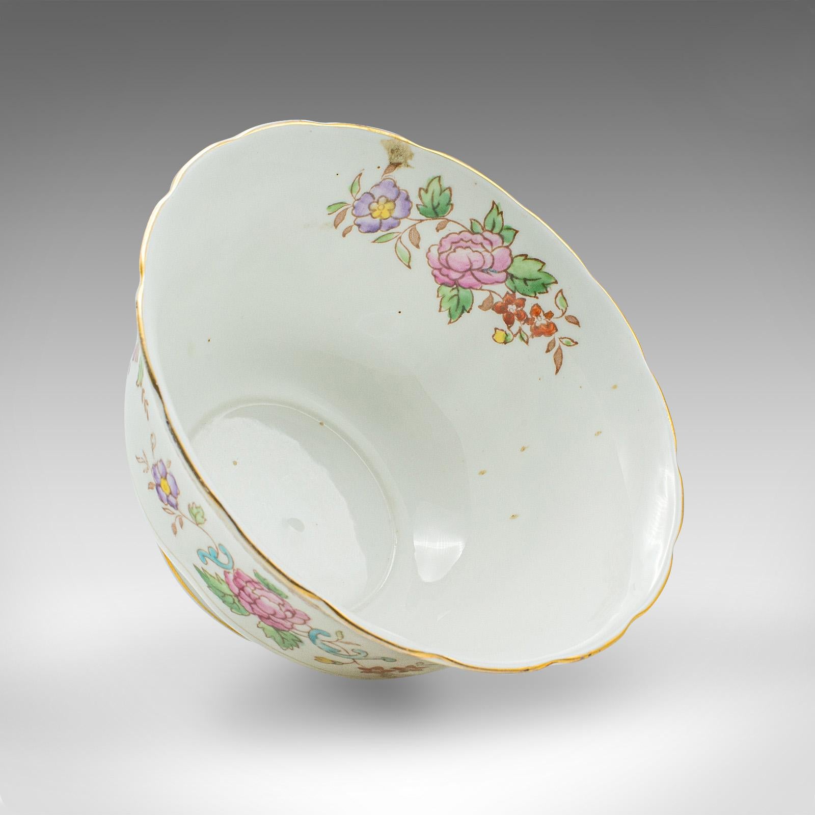 Azucarero Decorativo Vintage, Inglés, Cerámica, Plato Confitero, Mediados de Siglo siglo XX en venta
