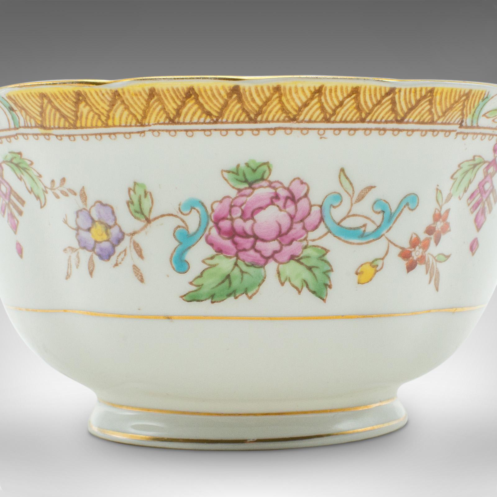 Azucarero Decorativo Vintage, Inglés, Cerámica, Plato Confitero, Mediados de Siglo en venta 1