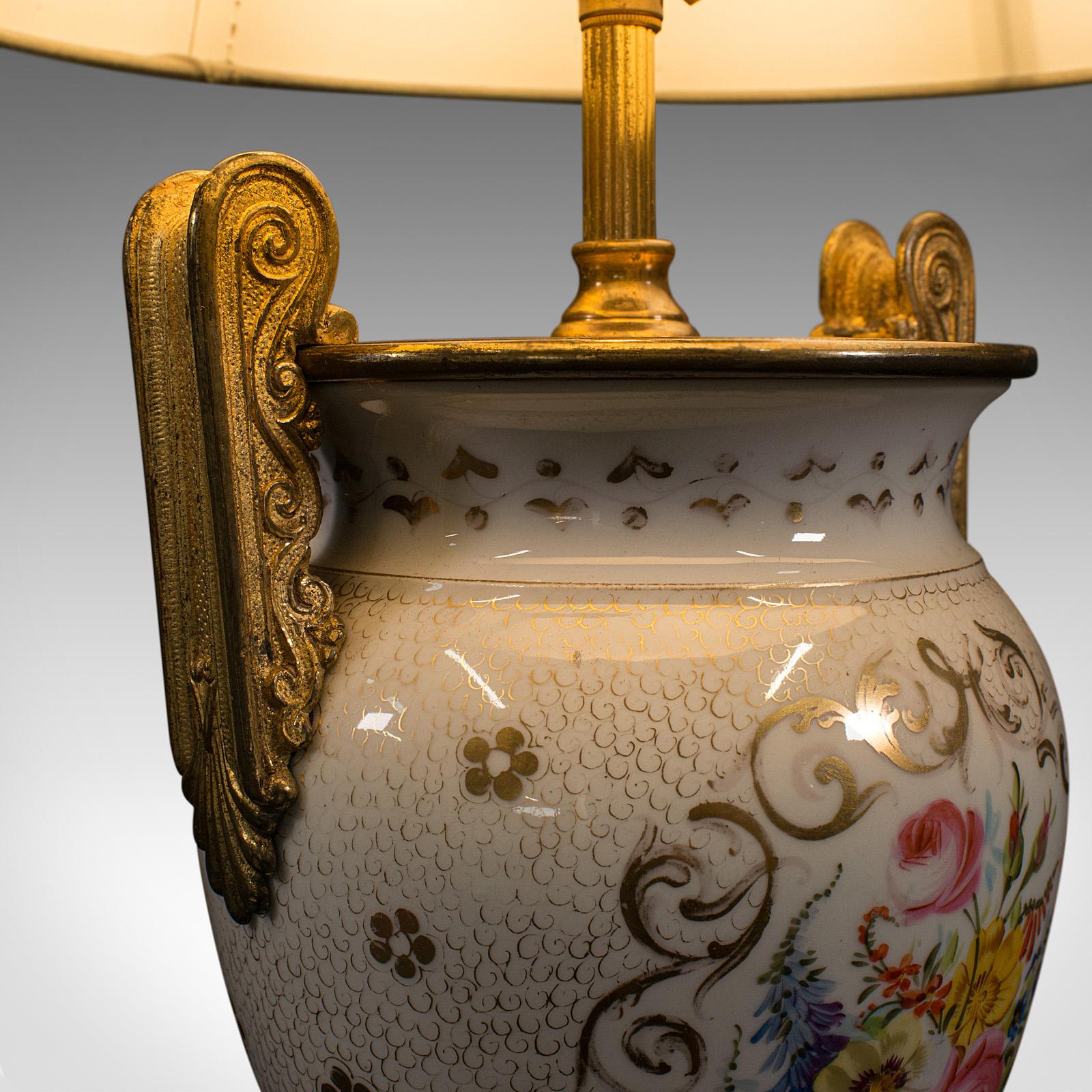 Vintage Decorative Table Lamp, French, Ceramic Urn, Ornamental Light, Circa 1970 For Sale 2