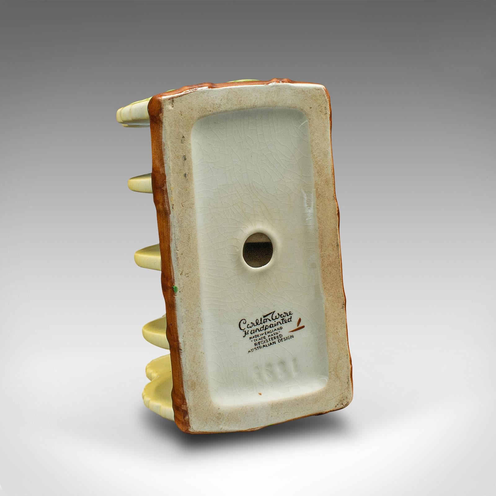 Vintage Decorative Toast Rack, English, Ceramic, Breakfast Stand, Mid Century For Sale 2