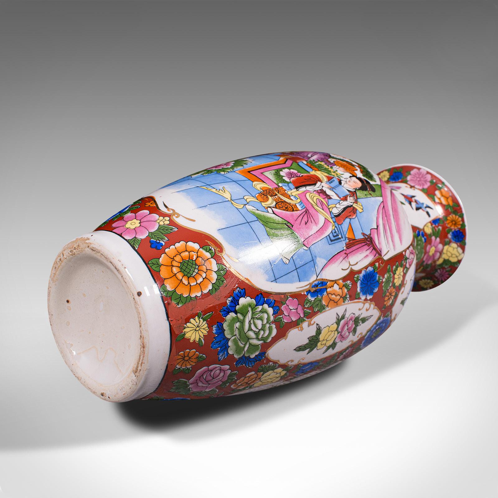 Dekorative Vintage-Vase, Chinesisch, Keramik, Baluster, Blume, Art Deco, ca. 1940 im Angebot 8