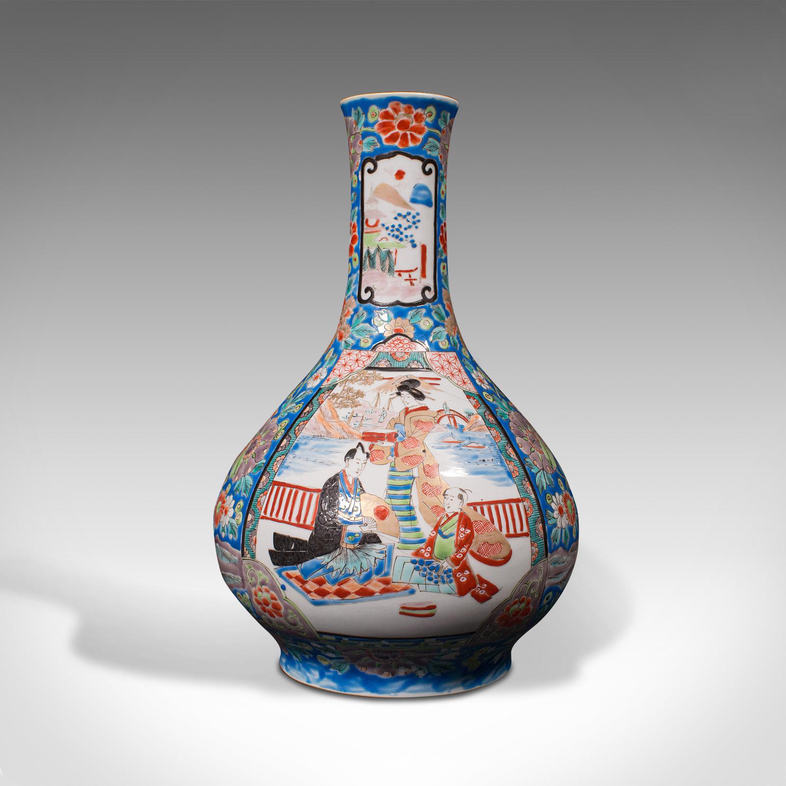 Vintage Decorative Vase, Chinese, Ceramic, Baluster, Stem, Posy, Art Deco, 1930 For Sale 1