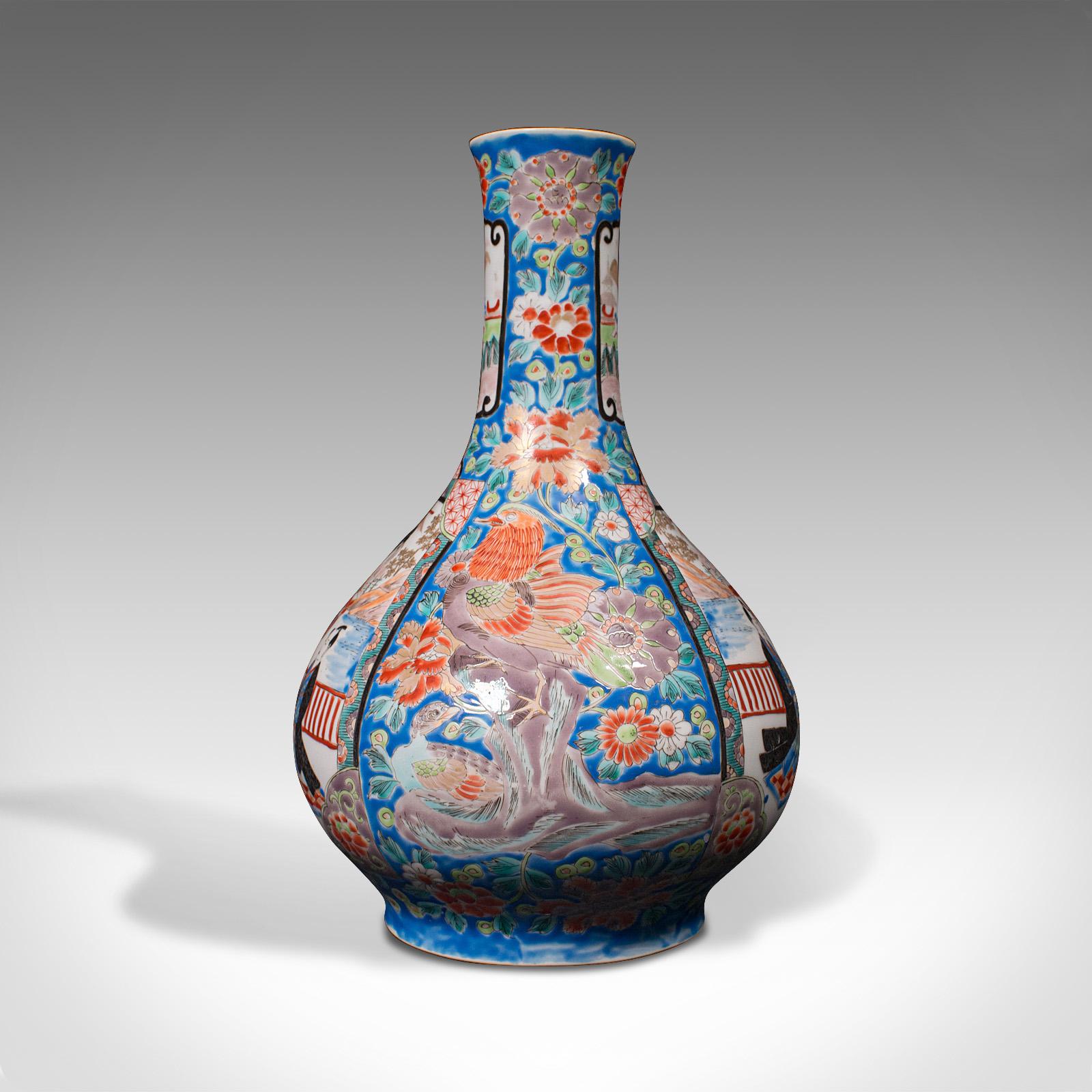 Vintage Decorative Vase, Chinese, Ceramic, Baluster, Stem, Posy, Art Deco, 1930 For Sale 2
