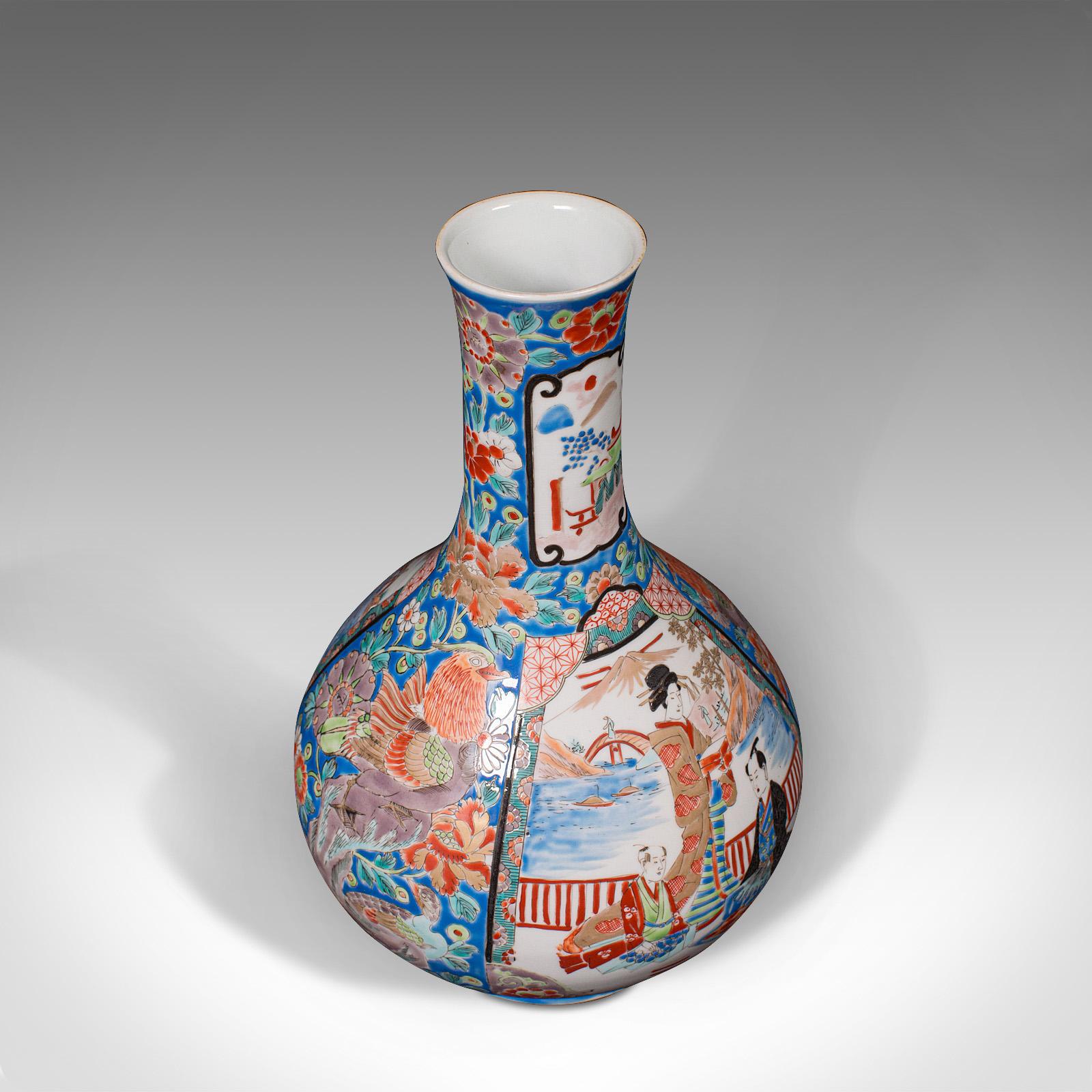 Vintage Decorative Vase, Chinese, Ceramic, Baluster, Stem, Posy, Art Deco, 1930 For Sale 3