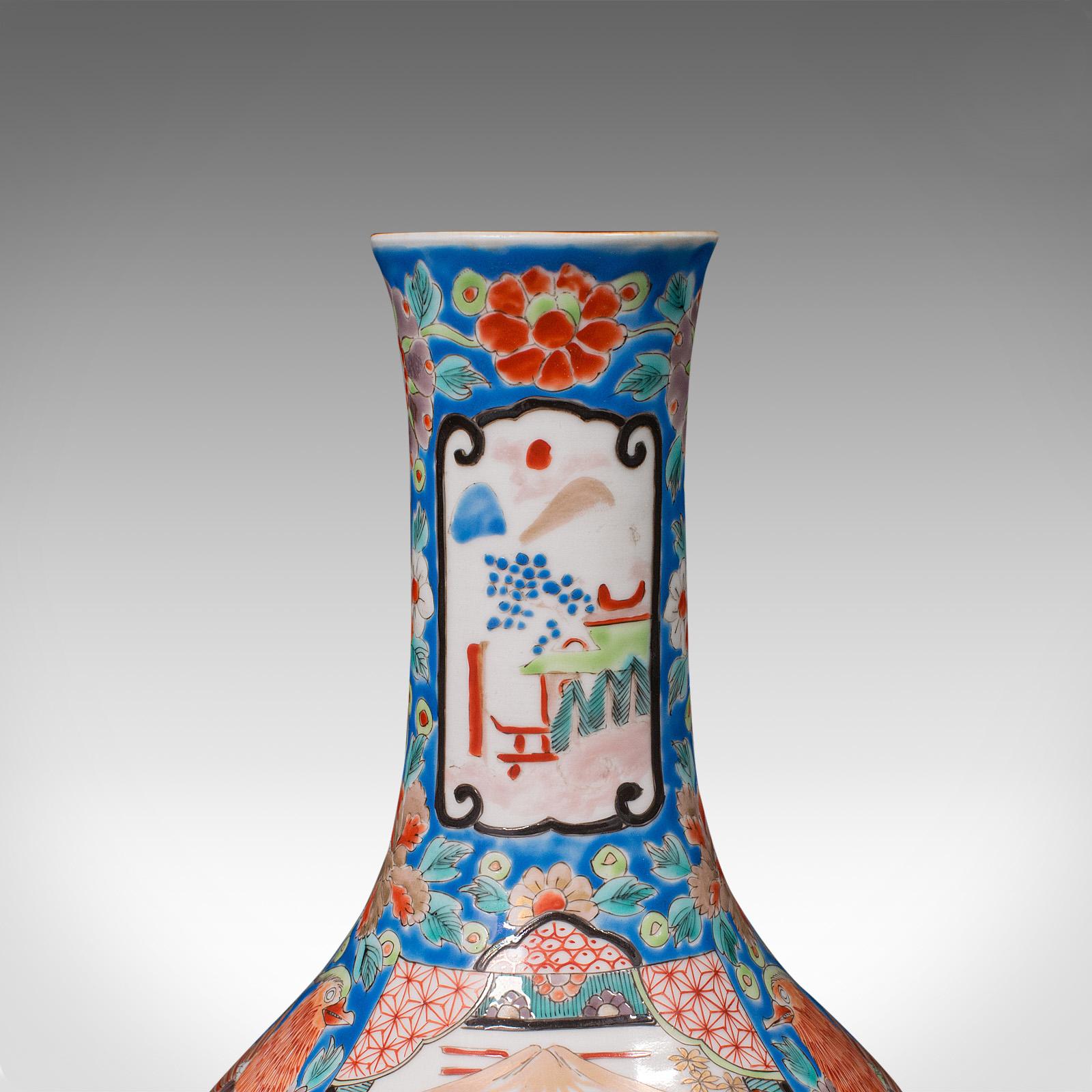 Vintage Decorative Vase, Chinese, Ceramic, Baluster, Stem, Posy, Art Deco, 1930 For Sale 4
