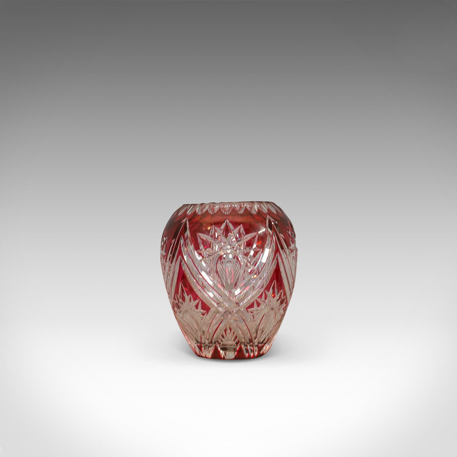 royal brierley glass vase