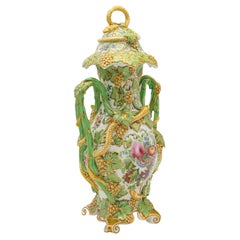 Vintage Decorative Vase, German, Ceramic, Baluster Urn, Art Deco, Midcentury