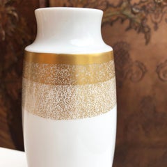 Vintage Decorative Vase with Gold Trim