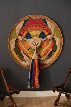 Vintage Decorative Wall Hanging Macrame Textile by Marion Ferri