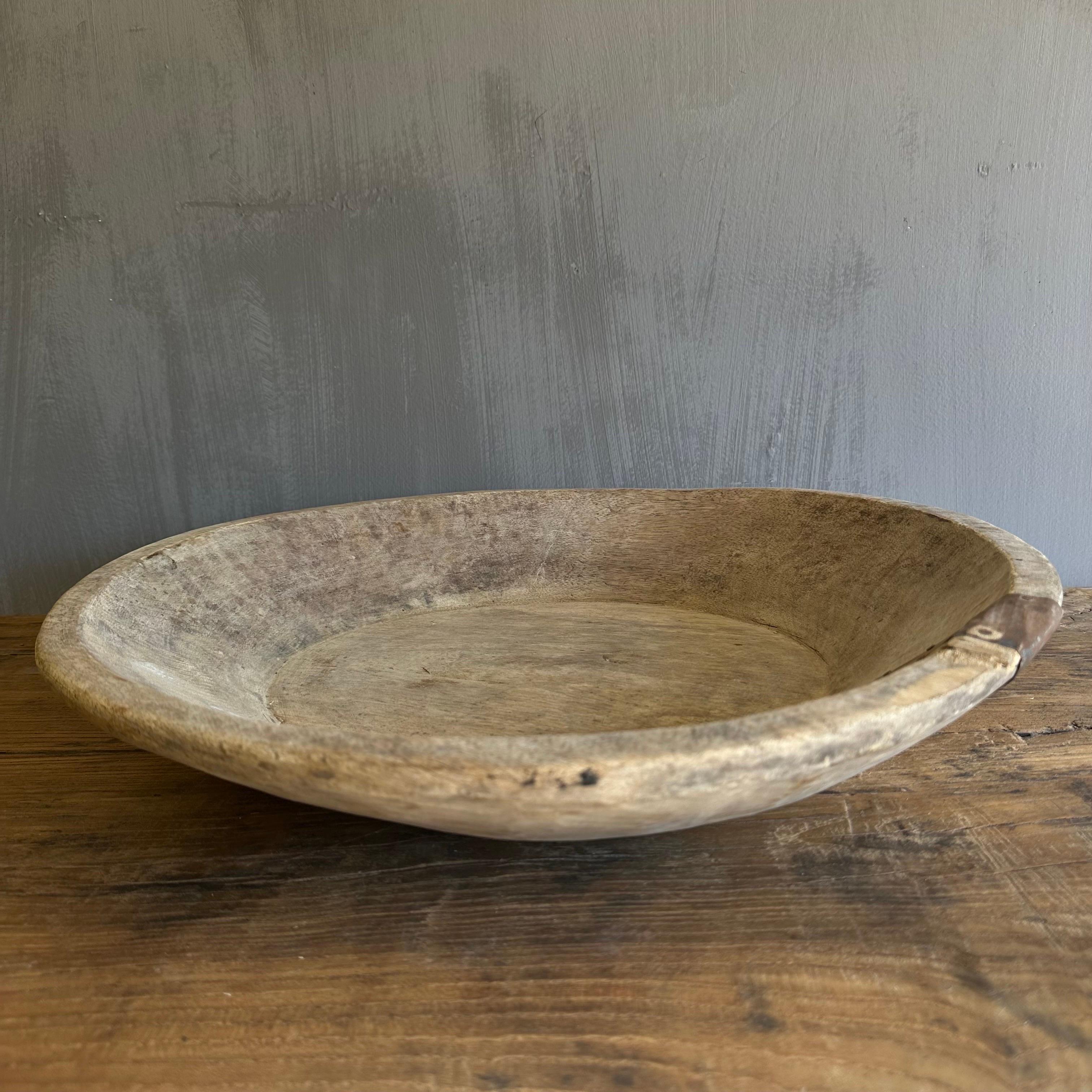 20th Century Vintage Decorative Wood Bowl For Sale