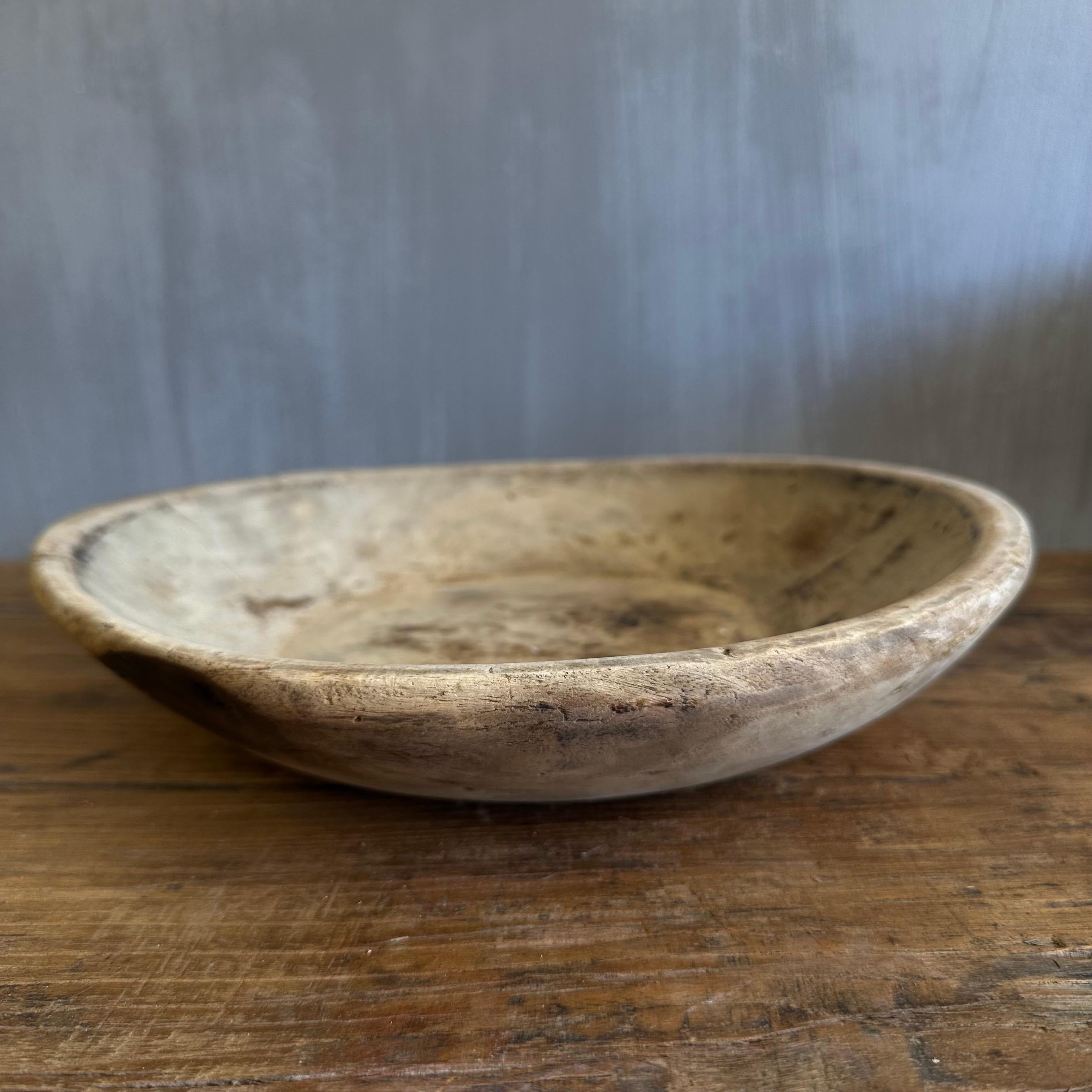 20th Century Vintage Decorative Wood Bowl For Sale